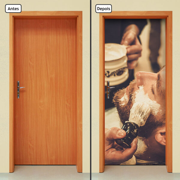 Adesivo Decorativo De Porta - Barbearia - 994cnpt