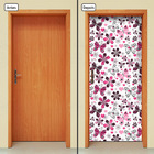 Adesivo Decorativo De Porta - Borboletas E Flores - 1793cnpt