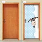 Adesivo Decorativo De Porta - Burrinho - Infantil - 2057cnpt