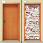 Adesivo Decorativo De Porta - Café - 2001cnpt