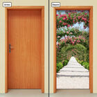 Adesivo Decorativo De Porta - Caminho - Flores - 1558cnpt