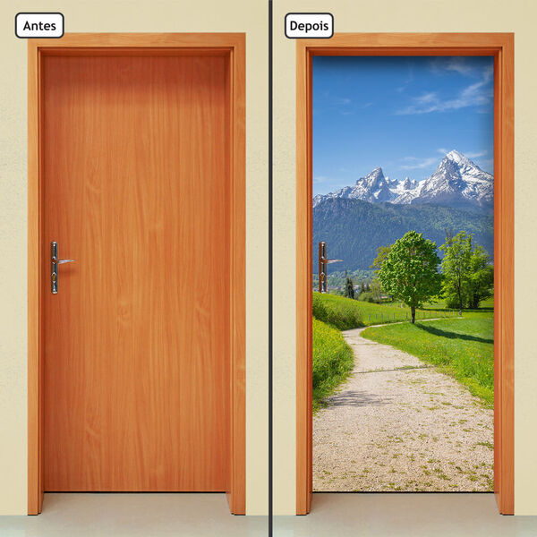 Adesivo Decorativo De Porta - Caminho - Natureza - 1580cnpt