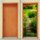 Adesivo Decorativo De Porta - Campo De Flores - 1552cnpt
