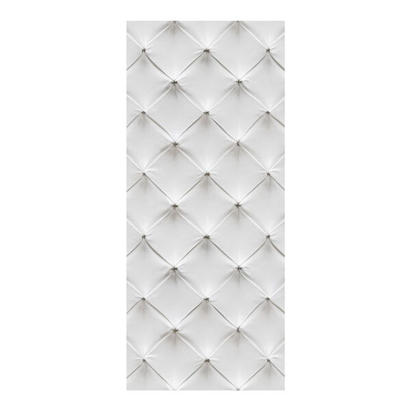 Adesivo Decorativo De Porta - Capitonê Branco - 2630cnpt