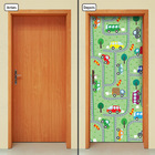 Adesivo Decorativo De Porta - Carros - Infantil - 1924cnpt