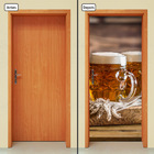 Adesivo Decorativo De Porta - Cerveja - 1298cnpt