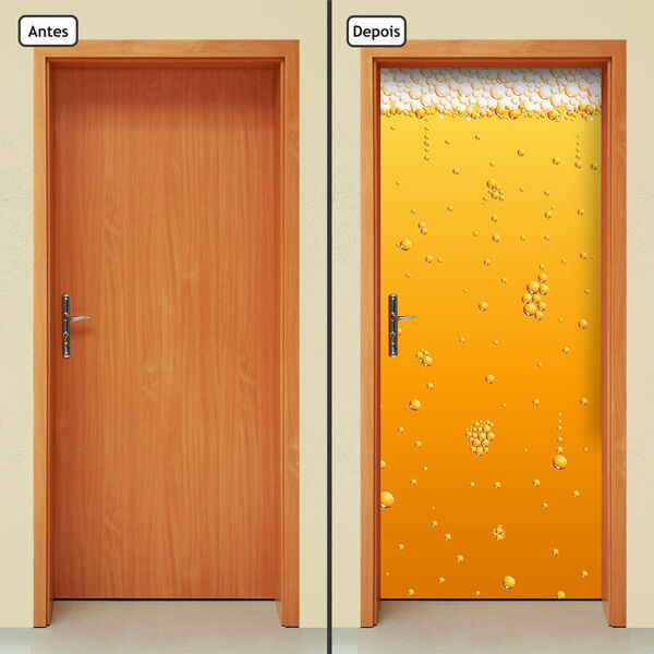 Adesivo Decorativo De Porta - Cerveja - 1823cnpt