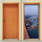 Adesivo Decorativo De Porta - Cidade - 1108cnpt