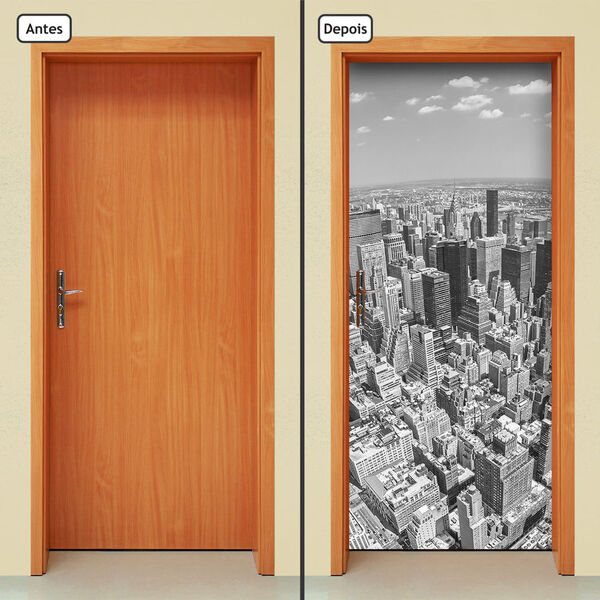 Adesivo Decorativo De Porta - Cidade - 937cnpt