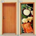 Adesivo Decorativo De Porta - Comida Japonesa - 848cnpt