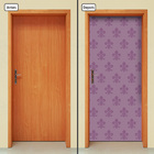Adesivo Decorativo De Porta - Damasco - Roxo - 257cnpt
