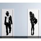 Adesivo Decorativo De Porta De Banheiro Para Identificar