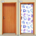 Adesivo Decorativo De Porta - Diamantes - 1341cnpt