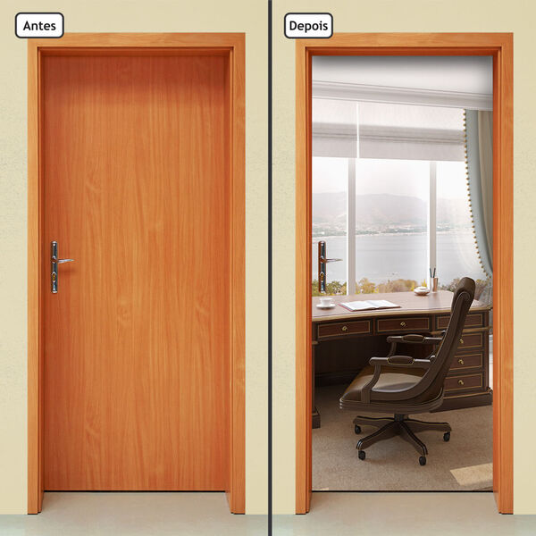 Adesivo Decorativo De Porta - Escritório - 221cnpt