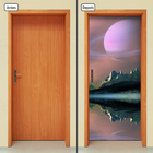 Adesivo Decorativo De Porta - Espaço - 428cnpt