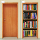 Adesivo Decorativo De Porta - Estante Livros - 1556cnpt