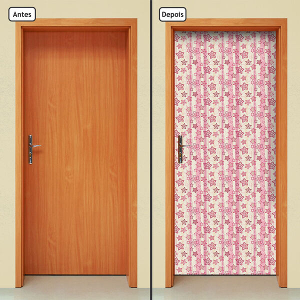 Adesivo Decorativo De Porta - Estrelas - 686cnpt