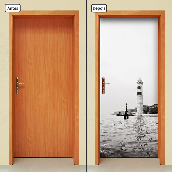 Adesivo Decorativo De Porta - Farol - 931cnpt