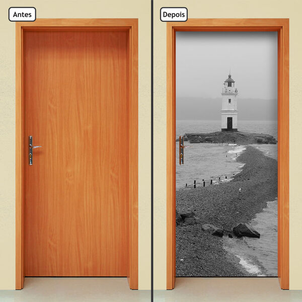 Adesivo Decorativo De Porta - Farol - 941cnpt