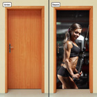 Adesivo Decorativo De Porta - Fitness - 1182cnpt