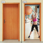 Adesivo Decorativo De Porta - Fitness - Pilates - 870cnpt