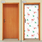 Adesivo Decorativo De Porta - Flamingos - 1689cnpt