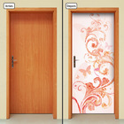 Adesivo Decorativo De Porta - Floral - 1400cnpt