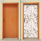 Adesivo Decorativo De Porta - Floral - 1785cnpt