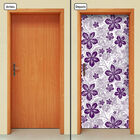 Adesivo Decorativo De Porta - Flores - 1349cnpt