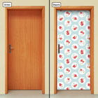 Adesivo Decorativo De Porta - Flores - 1799cnpt