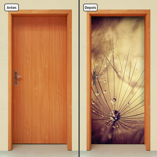 Adesivo Decorativo De Porta - Flores - 600cnpt