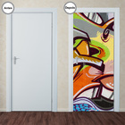 Adesivo Decorativo De Porta - Grafite - 058pt