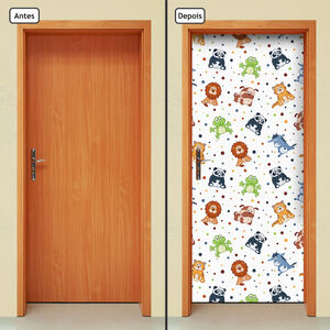Adesivo Decorativo De Porta - Infantil - Animais - 916cnpt | Leroy Merlin