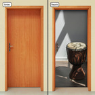 Adesivo Decorativo De Porta - Instrumento De Percussão - 1627