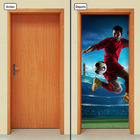 Adesivo Decorativo De Porta - Jogador De Futebol - 1974cnpt