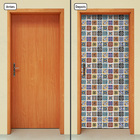 Adesivo Decorativo De Porta - Ladrilho Hidráulico - 027cnpt