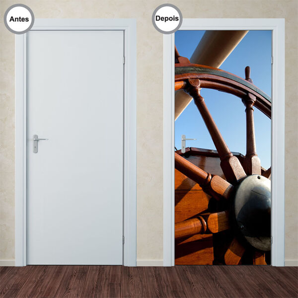 Adesivo Decorativo De Porta - Leme - 078pt