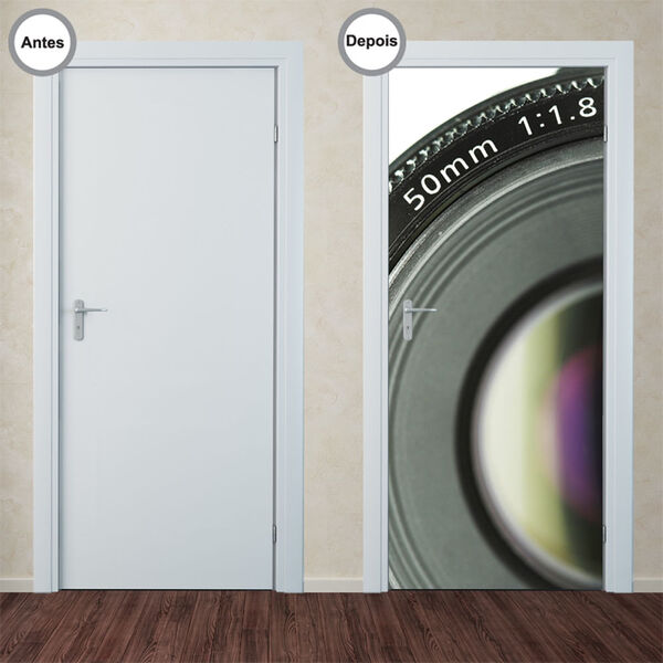 Adesivo Decorativo De Porta - Lente - 011pt