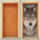 Adesivo Decorativo De Porta - Lobo - 353cnpt