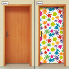 Adesivo Decorativo De Porta - Manchas De Tinta - 807cnpt