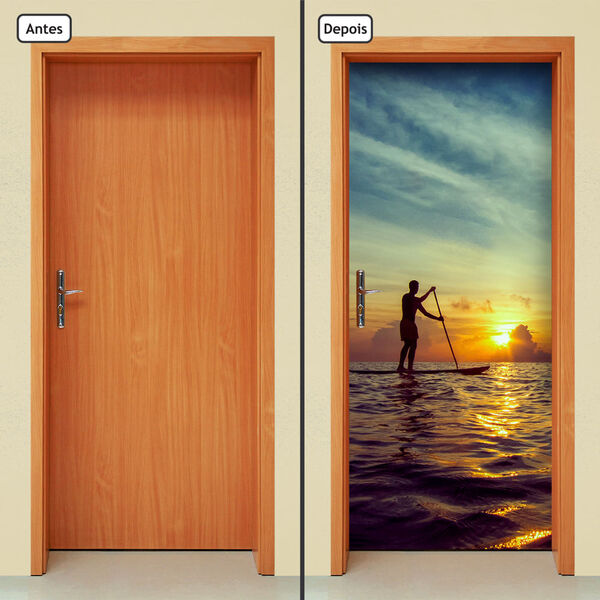 Adesivo Decorativo De Porta - Mar - Stand Up - 947cnpt