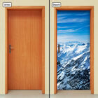 Adesivo Decorativo De Porta - Montanha - Neve - 1603cnpt