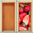 Adesivo Decorativo De Porta - Morango - Frutas - 072cnpt