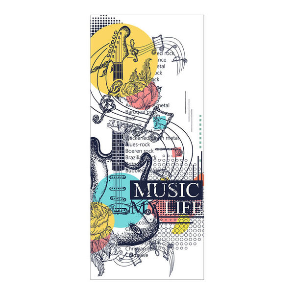 Adesivo Decorativo De Porta - Música - 2603cnpt