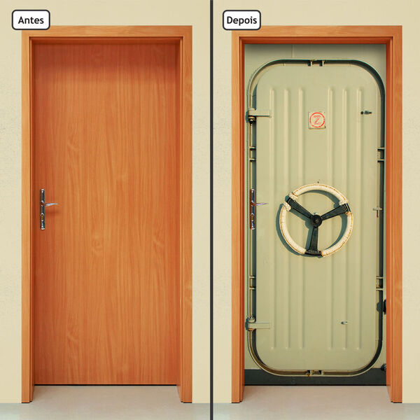 Adesivo Decorativo De Porta - Navio - 025cnpt