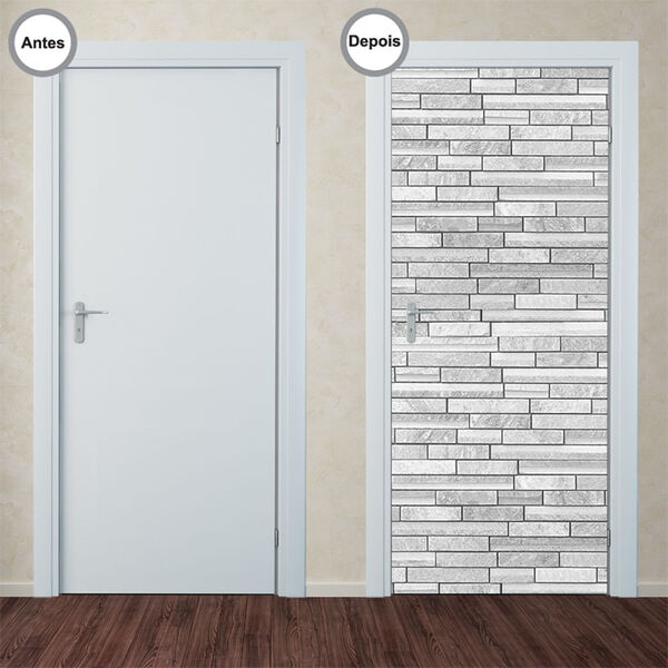 Adesivo Decorativo De Porta - Pedras - 245pt