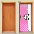 Adesivo Decorativo De Porta - Pinguim - Rosa - 2648cnpt