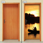 Adesivo Decorativo De Porta - Pôr Do Sol - 1299cnpt