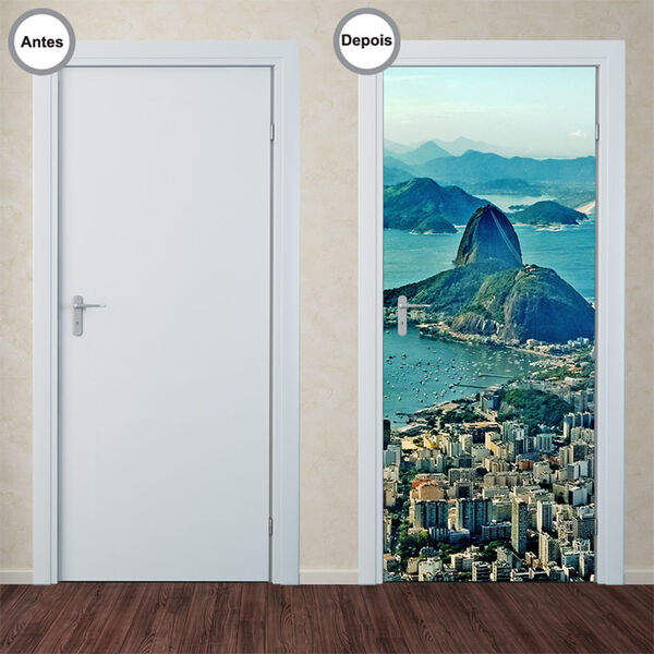 Adesivo Decorativo De Porta - Rio De Janeiro - 114pt