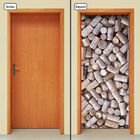 Adesivo Decorativo De Porta - Rolhas De Vinho - 612cnpt